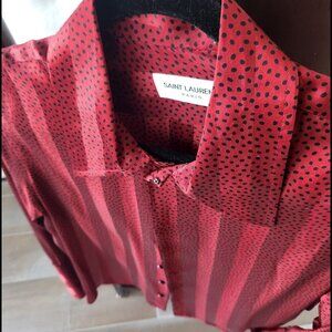 Saint Laurent classic silk blouse , size 38 NWT